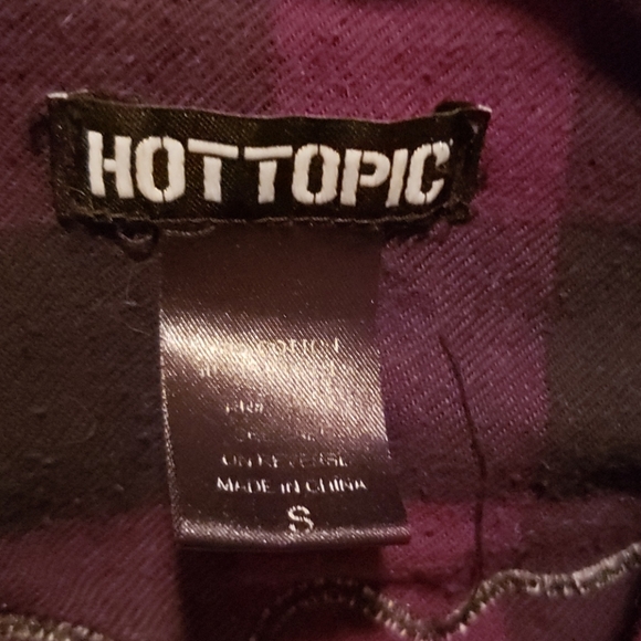 Purple plaid lace vertebrae shirt - Picture 2 of 4